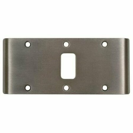 BEST HINGES 5-3/4in Double Lipped Strike for Center Hung Doors # 100340 Satin Chrome Finish DLS226D